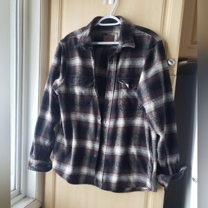 Vintage Orvis Men's Plaid Flannel Jacket Heavy